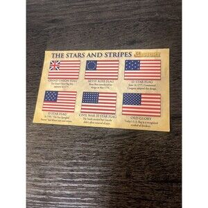 Stars and Stripes Magnet US Flag History Club 4.5" Refrigerator Stocking Stuffer
